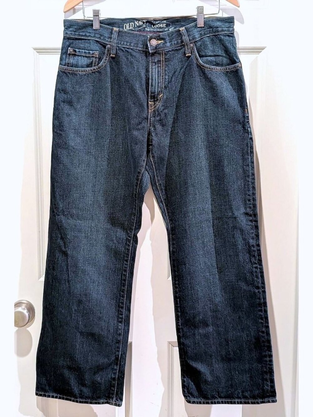 NWT Old Navy Authentic Loose Blue Jeans Denim Men 33x30 Y2K